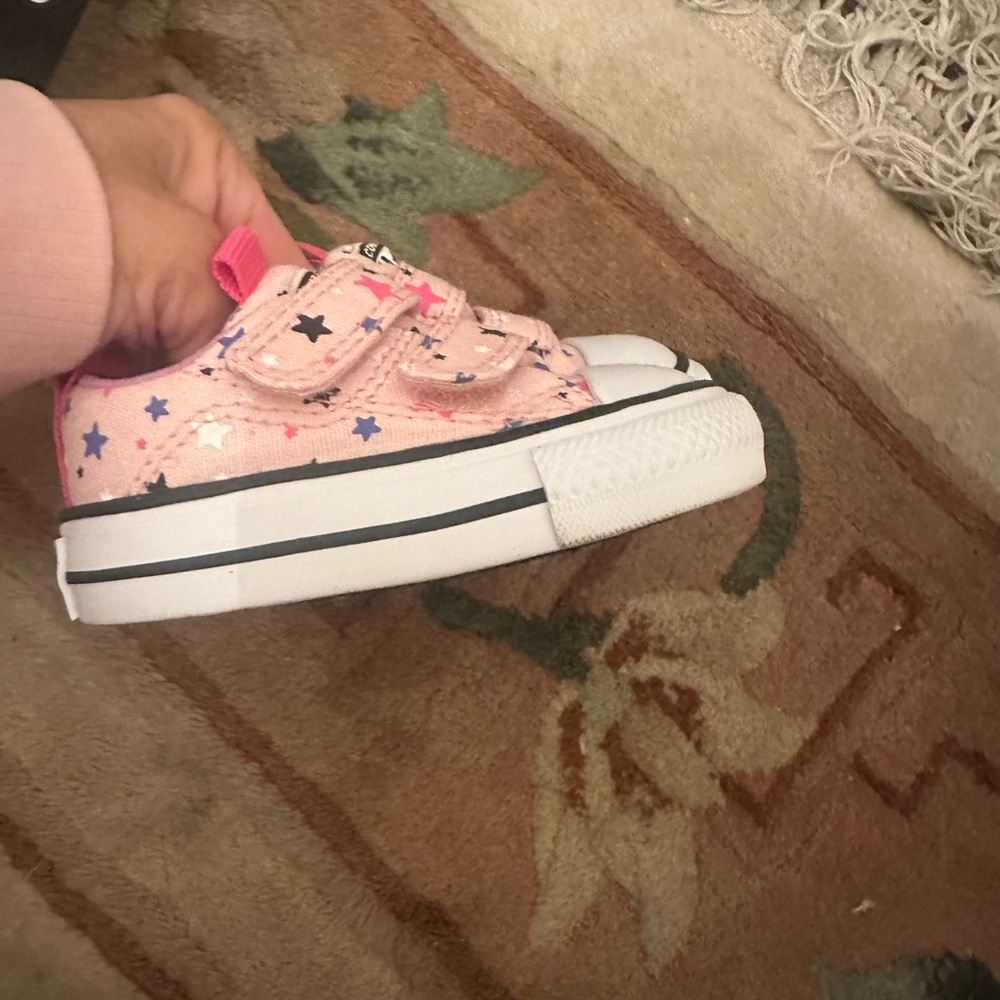 Brand New Converse Kids' Pink and Blue Star Sneakers - Picture 6 of 7